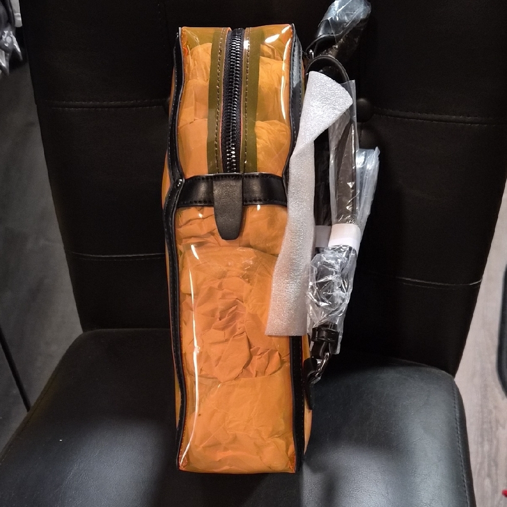 Killstar Orange Coffin Backpack with Black Accents - Picture 4 of 4